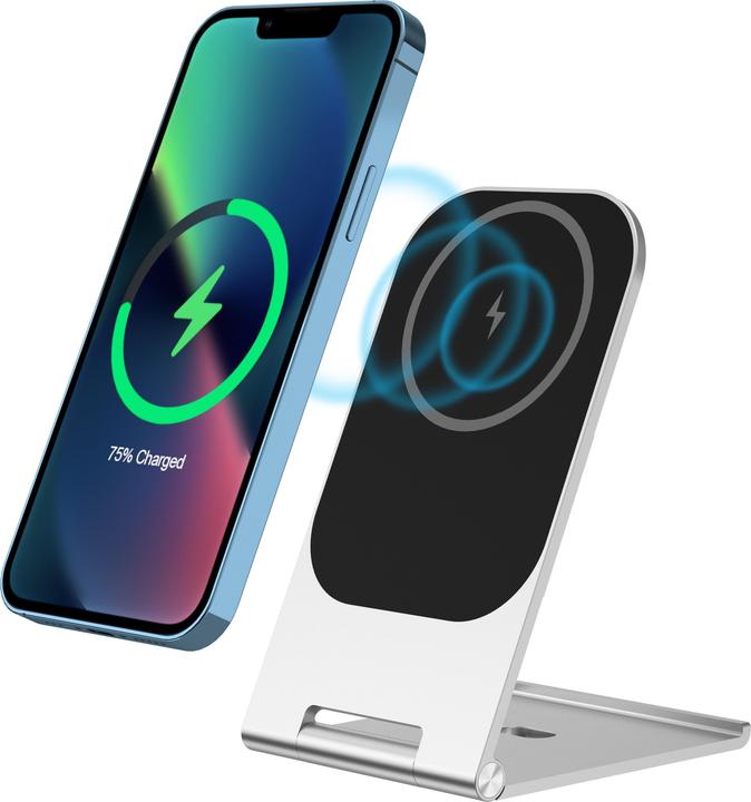 Energizer Mag Safe wireless charger, 15 W, high quality, made of aluminium, ultra-fast charging, wireless (15 W)