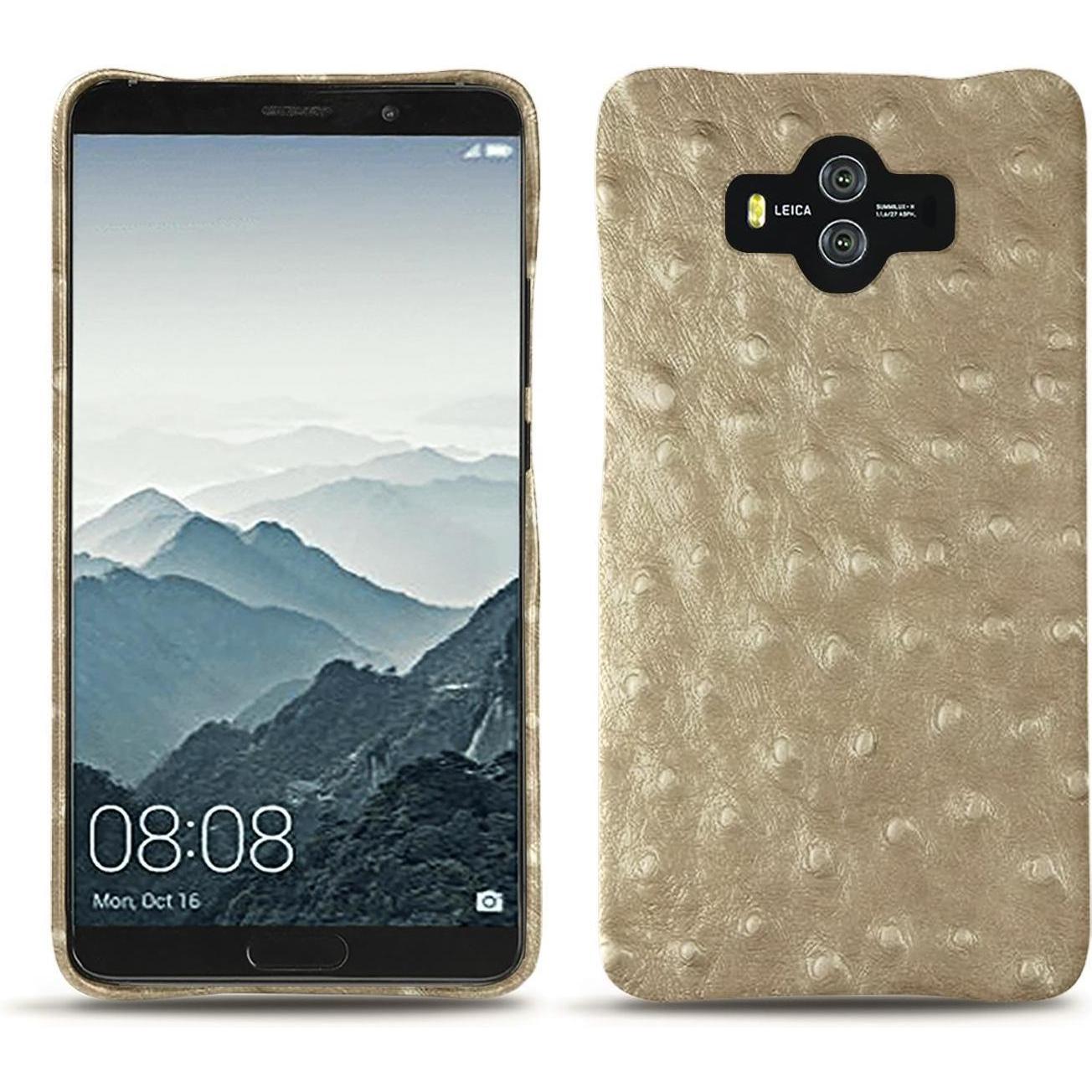 Noreve Lederschutzhülle (Huawei Mate 10), Smartphone Hülle, Beige