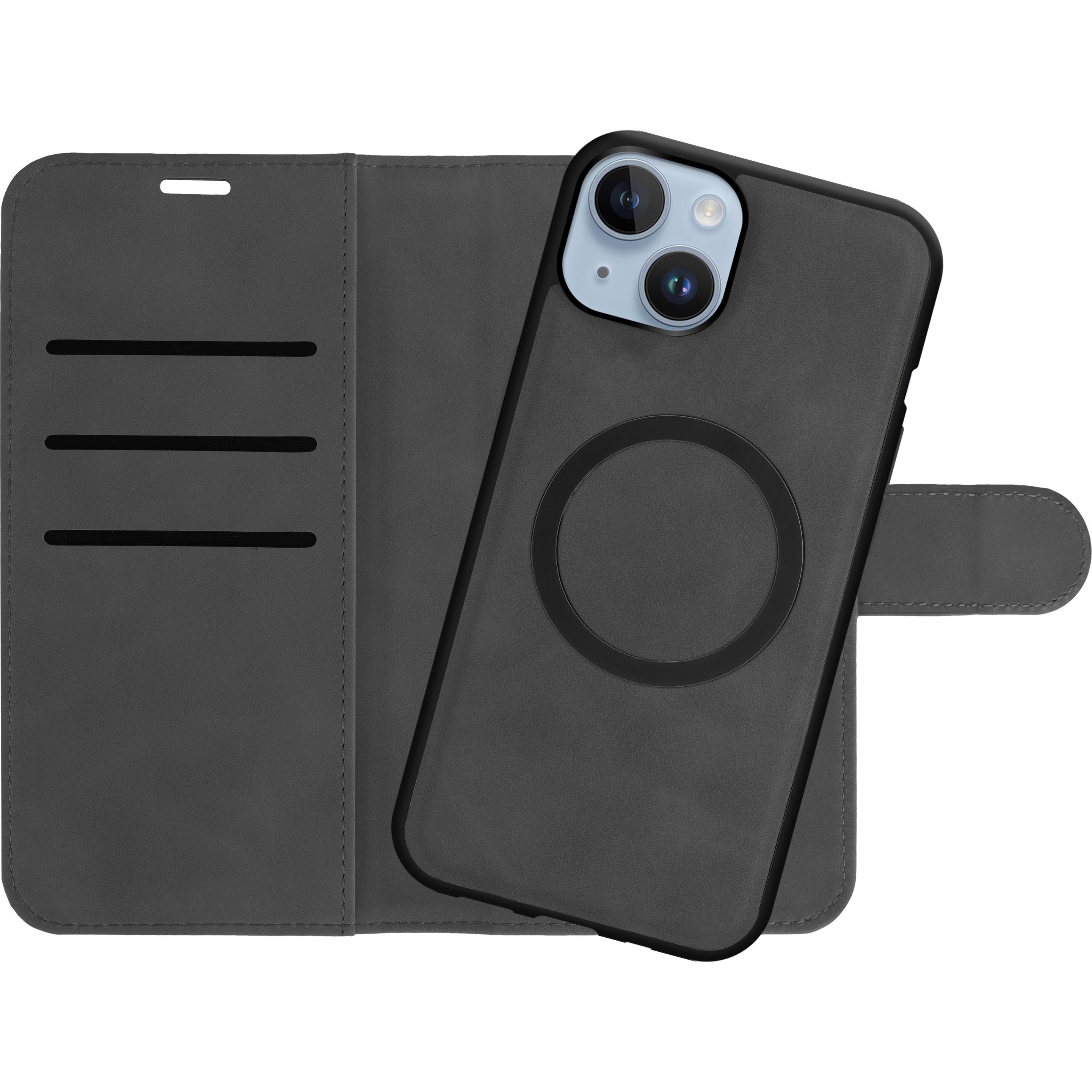 Cazy Abnehmbare Brieftaschenhülle für iPhone 15 Plus, Abnehmbare Hülle, Magfit, 2-in-1-Design (Apple iPhone 15 Plus), Sm...