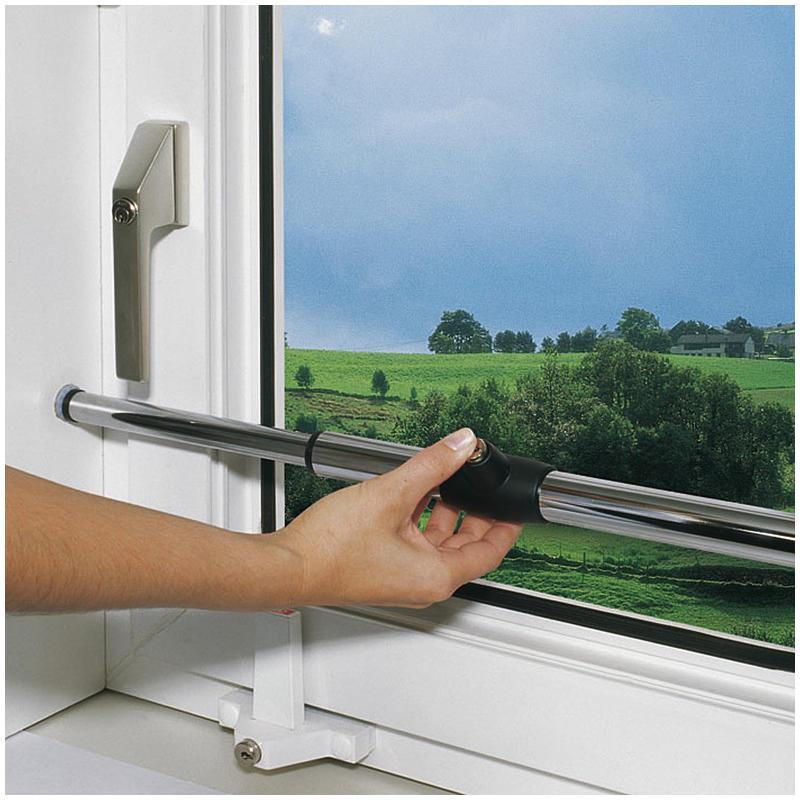 Abus, Einbruchschutz + Alarmanlage, Tele-Z 100 Chr. AL0125 Teleskopstange chrom