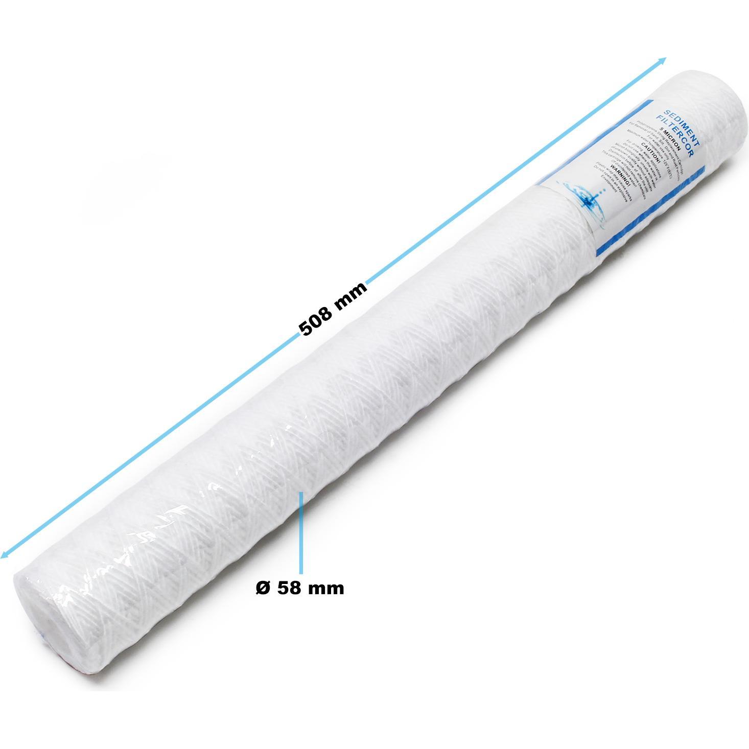 Thumbnail - Naturewater PPW-20A Sedimentfilter 20" 508mm 5µ Wasserfilter Umkehrosmose Filter, Wasserfilter