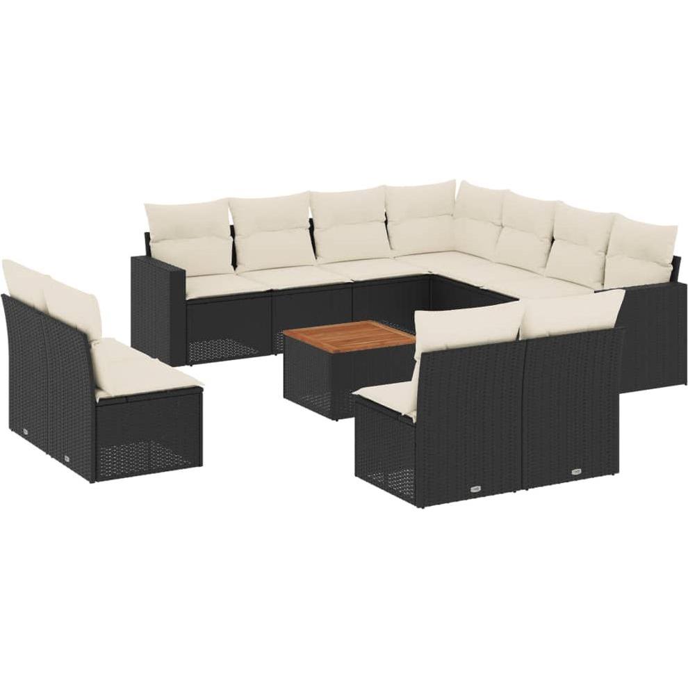 VidaXL, Gartenlounge, 10-tlg. Garten-Lounge-Set mit Kissen