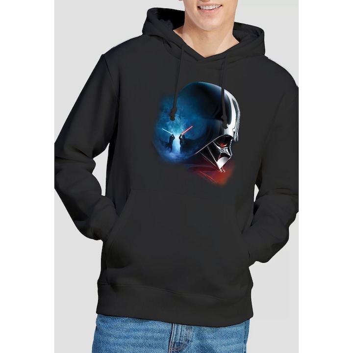 Actual product image Star Wars Mens Obi Wan Kenobi Vader Poster Hoodie (XL)