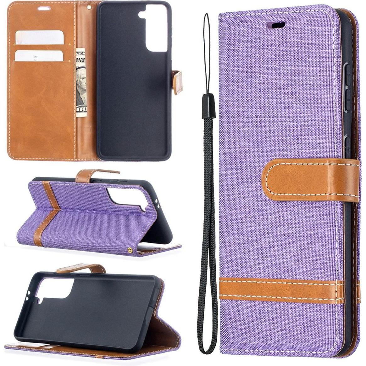 Thumbnail - König Design Hülle Handy Schutz für Samsung Galaxy S21 Case Cover Tasche Wallet Etui Bumper (Samsung Galaxy S21+), Smart...