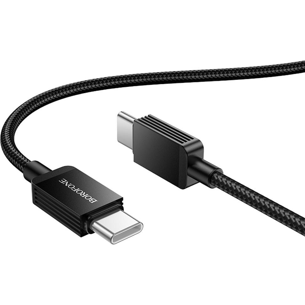 Borofone Cavo BX120 Placer - Da tipo C a tipo C - PD 60W 1 metro nero (1 m, 60 W), Cavo USB