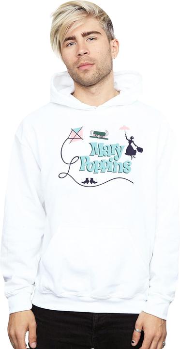 Immagine prodotto Disney Mary Poppins Logo Felpa con Cappuccio Uomo (XXL)