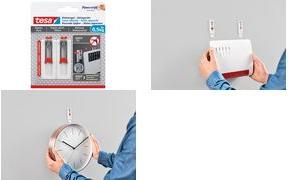 Produktbild tesa Klebenagel für Tapete & Putz, ideal für WLAN Router, höhen- und seitenverstellbar