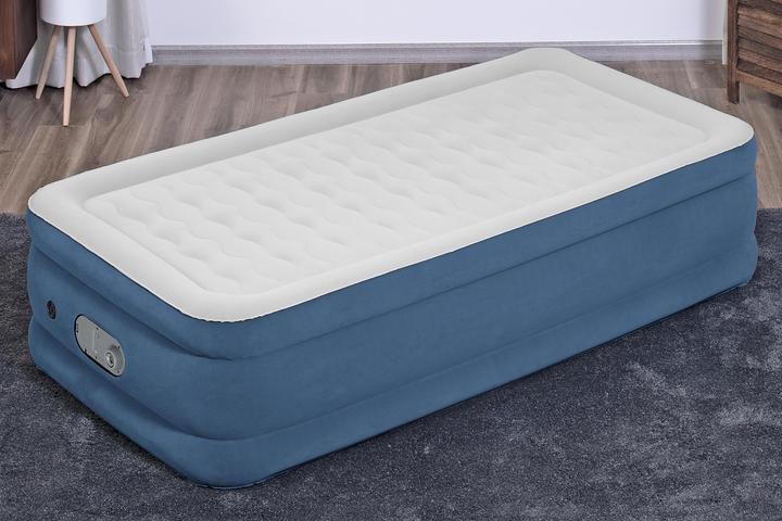 Actual product image Bestway AlwayzAire Twin Air Mattress with Built-in Dual Pump 1.91 m x 97 cm x 46 cm (950 x 1860mm)