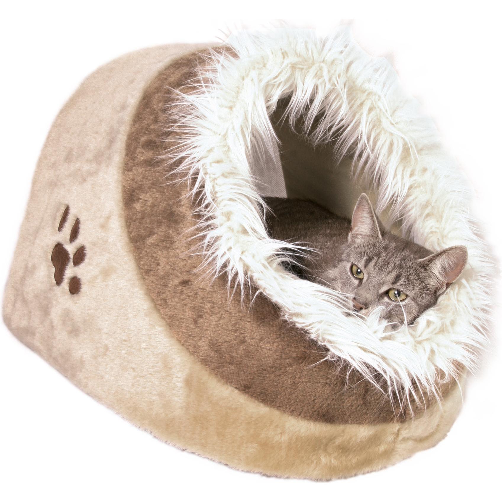 Trixie Beige Grotta Delle Coccole Minou 41X30x50cm (Cane, Gatto), Cuccia Per Cani + Cuccia Per Gatti