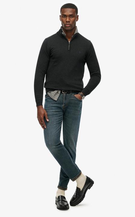 Produktbild Superdry Maglione Essentials Mezza Zip in Cotone (M)