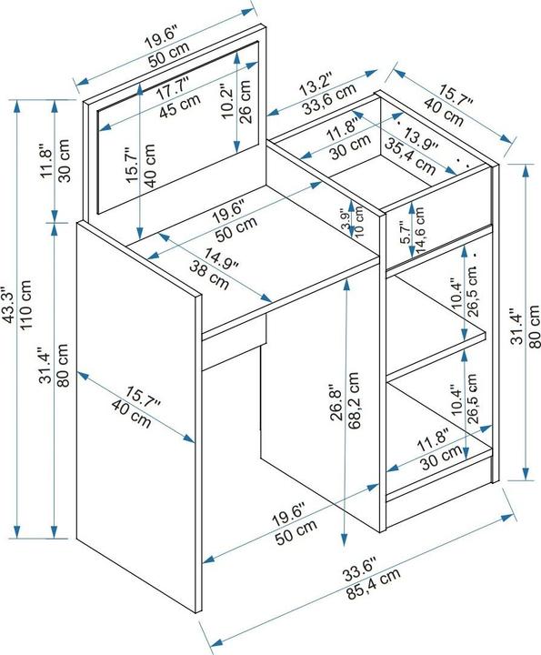 Image du produit Kalune Design Sedef (85.40 x 40 x 110 cm)