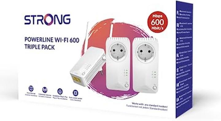 Actual product image Strong Powerline Wi-Fi 600 Triple Pack (600 Mbit/s)