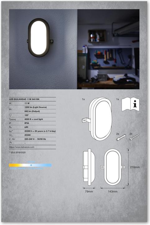 Image du produit Ledvance Bulkhead (800 lm)