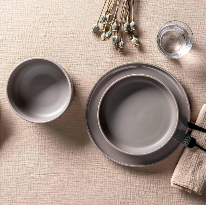 Image du produit Leonardo Assiette plate Roma 6 pièces,Taupe (6 x, 27 cm)