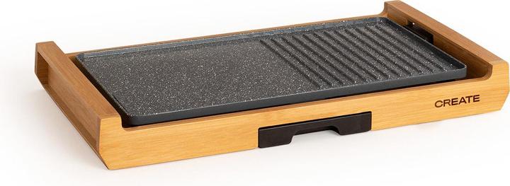 Create STONE FLAT BAMBOO - 1800W electric grill plate