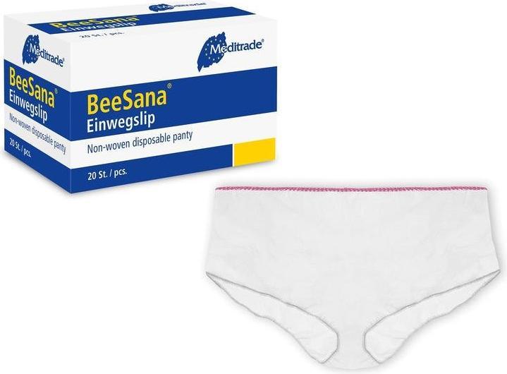 Meditrade BeeSana® Disposable briefs, 58 - 62 cm, green (20x)