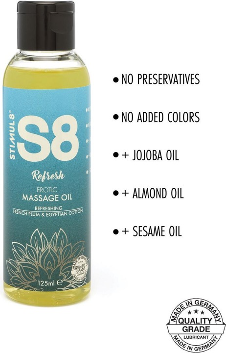 Productafbeelding Stimul8 S8 Massageolie 125ml (125 ml)