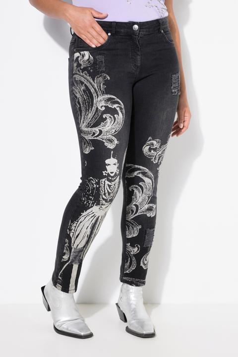 Immagine prodotto Angel of Style Jeans, Slim Fit, Druck vorne, 5-Pocket (54)