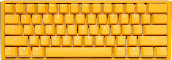 Produktbild Ducky One 3 yellow mini gaming keyboard, RGB LED - MX-red (DE, Kabelgebunden)