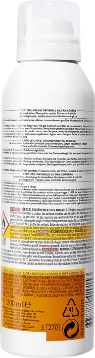 Produktbild La Roche Posay Anthelios Transparentes Spray Ultraleichtes Sonnenschutz-Spray (Sonnenspray, SPF 50+, 200 ml, 198 g)