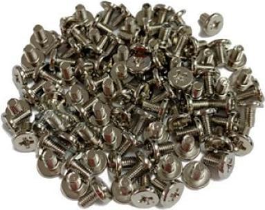 QNAP SCR-PAM3P05A-96, Schraubensatz, Metall, Metall, Flachkopfschraube, Metallisch, 96 Stück(e)