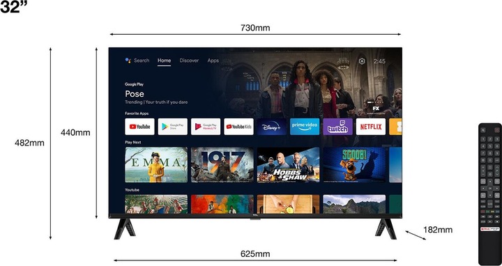 Actual product image TCL 32S5400A (32", LED, HD, 2023)