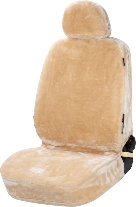 Image du produit Walser Housse de siège de voiture "Teddy" - fausse fourrure - beige