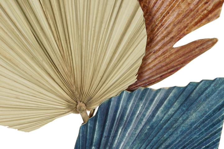 Produktbild DKD Home Decor Wall Decoration Metal Multicolour Modern Leaf of a plant (49 x 12,7 x 103 cm)