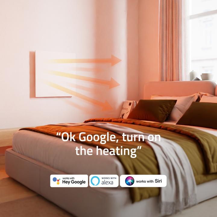 Actual product image Hombli Smart IR Glass Heatpanel 400w