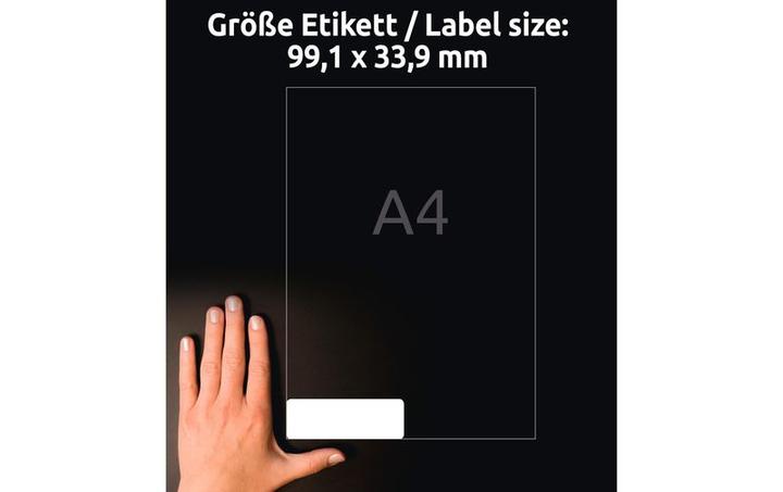 Produktbild Avery Adressetiketten 99.1x33.9mm L7162-100 weiss 1600 Stk./100 Blatt