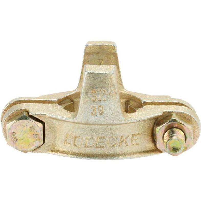 BRW, Raccordo per tubo flessibile, Schlauchklemme DIN 20039 B aus Temperguss, zweiteilig mit losen Zungen und Sicherungsklauen (Fascetta stringitubo)