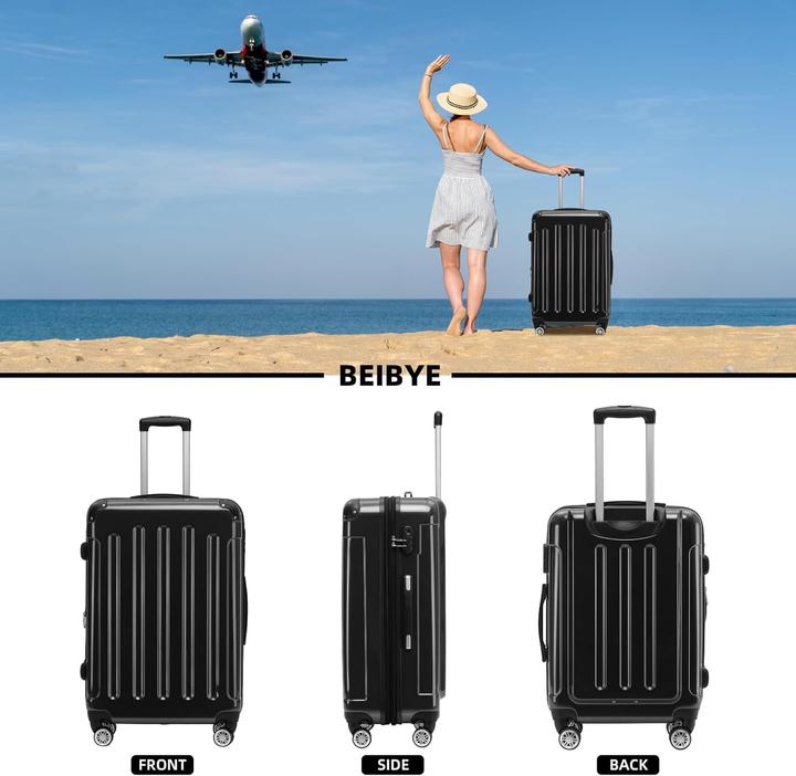 Produktbild Beibye Hartschalen Reisekoffer mit 4 Zwillingsrollen (70 l)