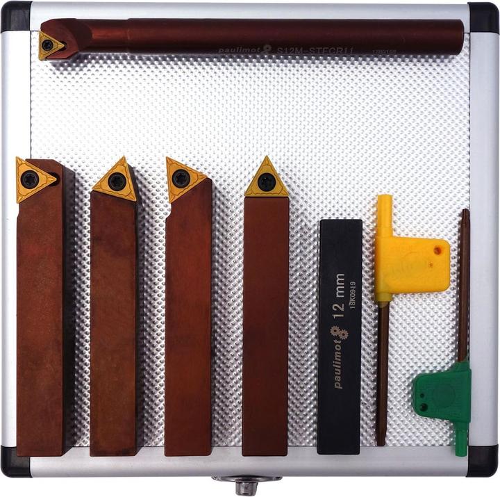 Actual product image Paulimot Turning chisel set with inserts, 16 mm, incl. drill rod Ø 12 mm (16 mm)