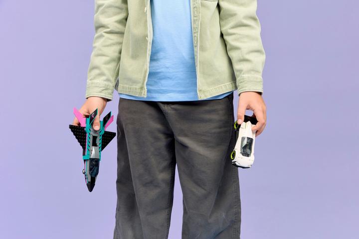 Actual product image LEGO Düsenflieger vs. Rennauto (60489, LEGO City)