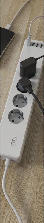 Produktbild Hama Smarte WLAN-Steckdosenleiste 4-fach, einzeln schaltbar, Überlastsch., 4xUSB (4 x, USB, 1.70 m)