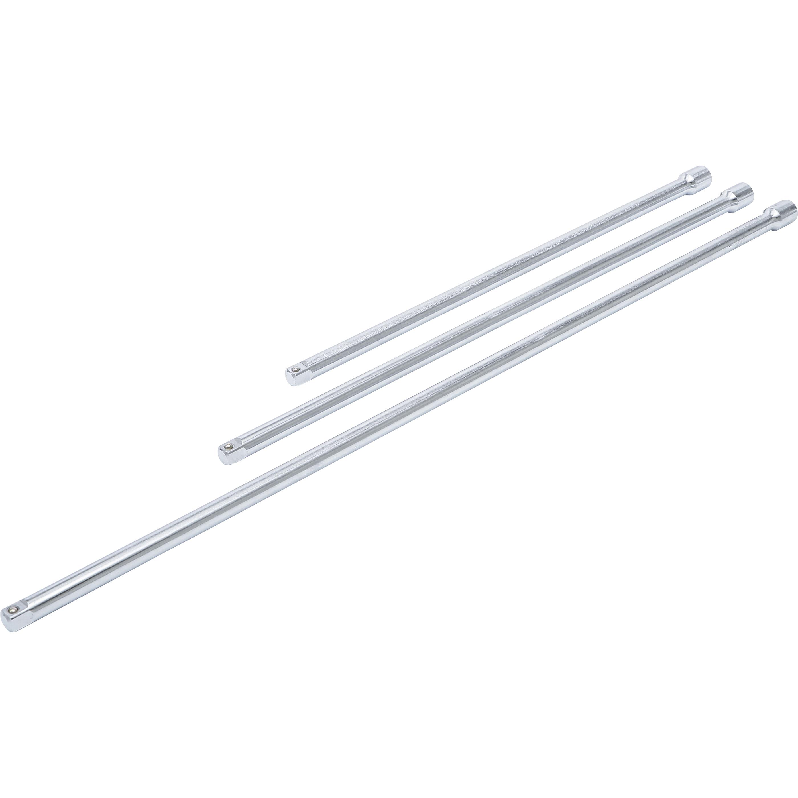 BGS, Steckschlüssel + Stecknuss, Verlängerungs-Satz 10 mm (3/8") 375 / 450 / 600 mm 3-tlg.