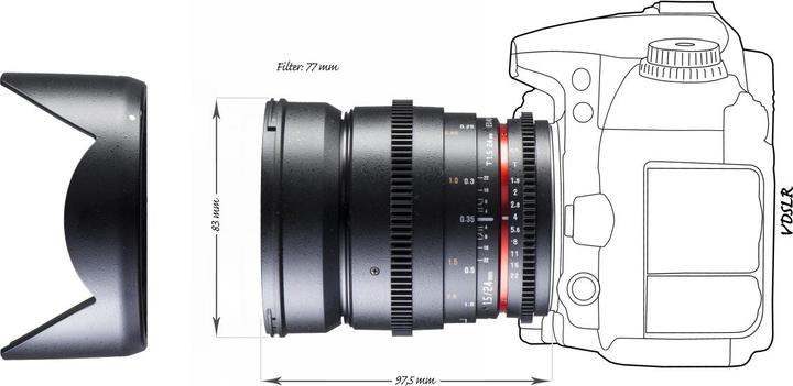 Produktbild Walimex pro Pro Objektiv 8mm, f/3.5 II VDSLR Fisheye, Nikon (Nikon F, APS-C / DX, Micro Four Thirds)