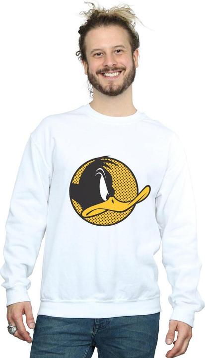 Produktbild Looney Tunes Daffy Duck Dotted Profile Sweatshirt (L)
