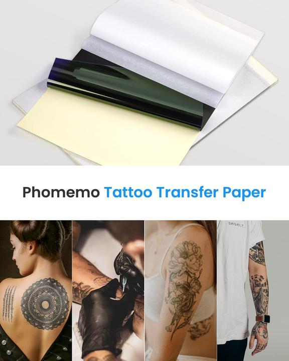 Actual product image Phomemo Tattoo Transferpapier A4 für M08F Drucker (100 Blatt)