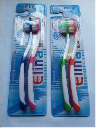 Actual product image Elina Dental Duo, medium - 2 toothbrushes (Medium, 2 x)
