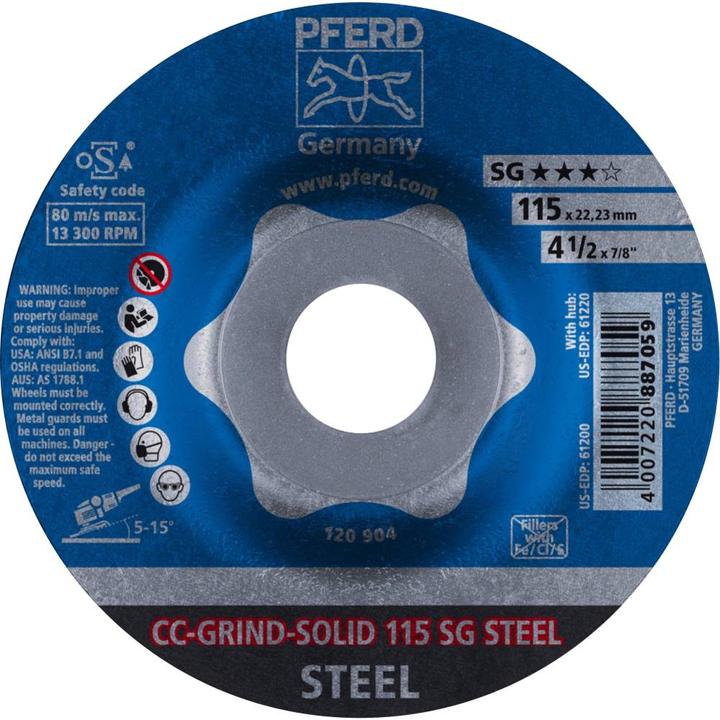 Produktbild Pferd CCGRINDSchleifscheibe CCGRINDSOLID SG STEEL