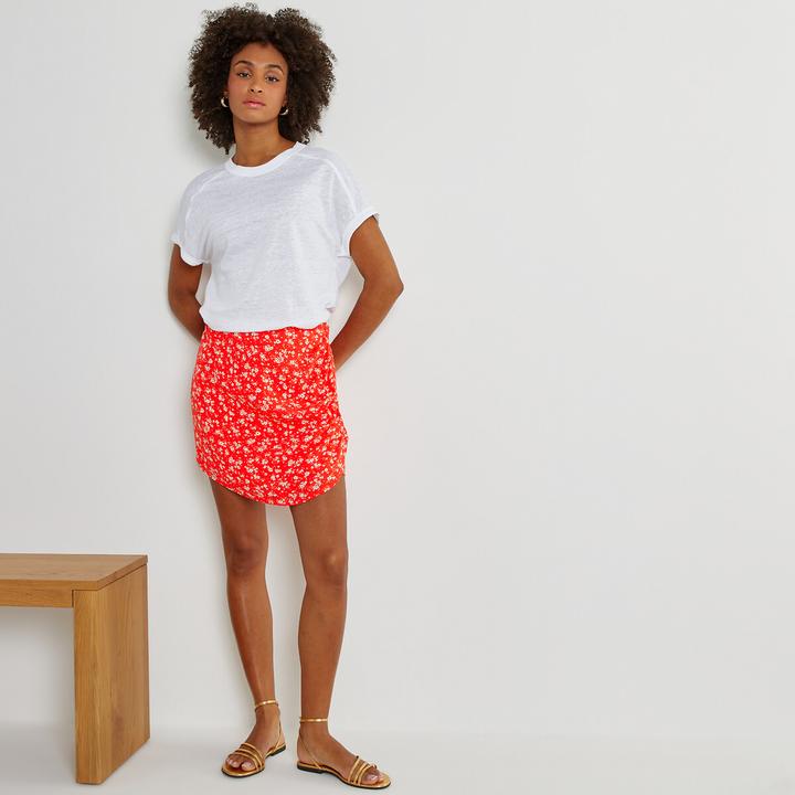 Immagine prodotto La Redoute Collections T-shirt in lino con scollo rotondo (XL)