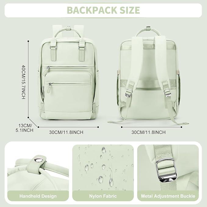 Image du produit Only-Bags.Store Sac à dos pour ordinateur portable de couleur unie, sac d'école simple de style preppy, sport de
