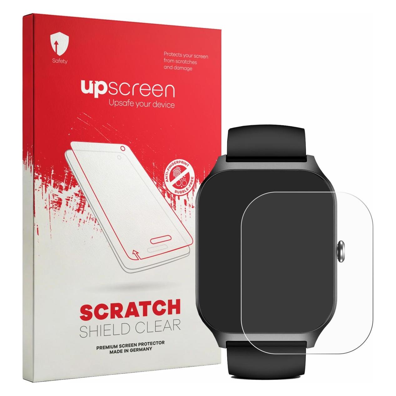 upscreen Scratch Shield Pellicola, Pellicola protettiva per smartwatch, Trasparente