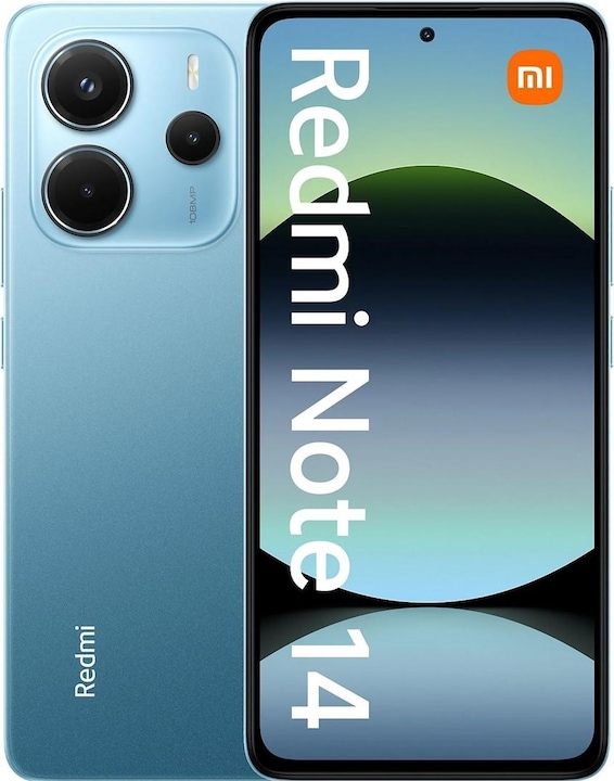 Image du produit Xiaomi Redmi Note 14 (256 Go, Ocean Blue, 6.67", Double SIM, 108 Mpx, 4G)
