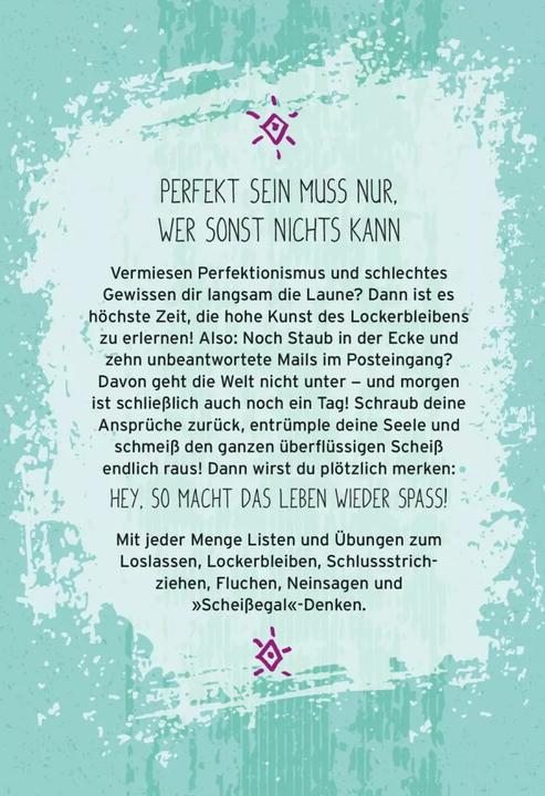 Actual product image Scheissegal, ich lass das jetzt so (German, 2019)