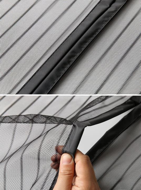 Actual product image Werkstein Magnetic door insect screen fly curtain mosquito net (100 x 210 cm)