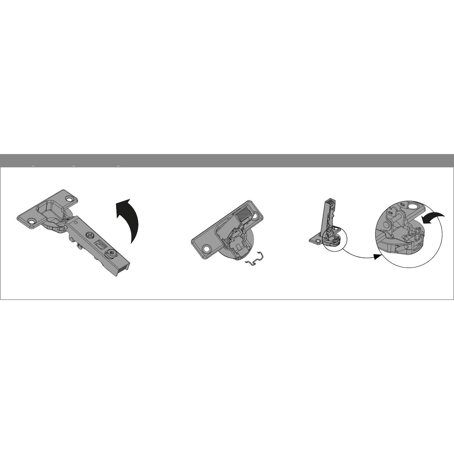 Thumbnail - Hettich, Möbelausstattung, Öffnungswinkelbegrenzer für Intermat 9936 W / 9966 W (1 Stk.)