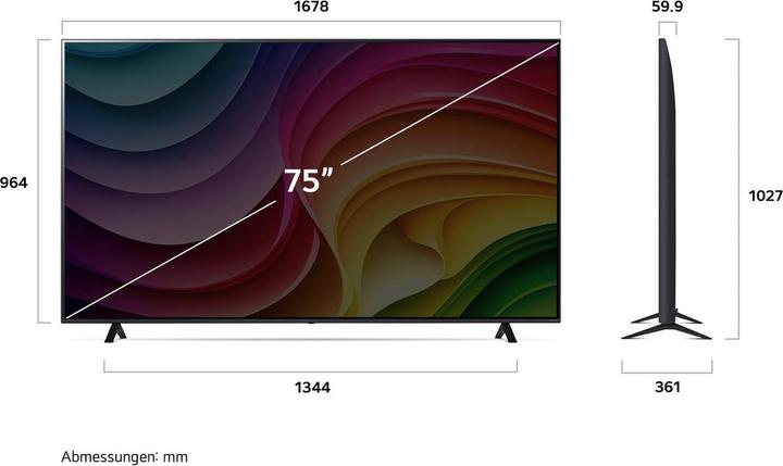 Actual product image LG 75NANO82T6B.API (75", NANO81, LED, 4K, 2024)
