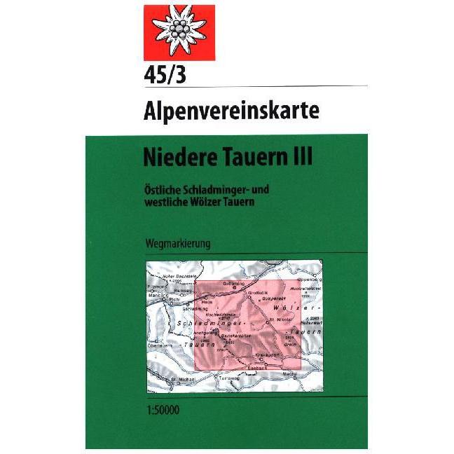 Alpenvereinsktn.45/3 Niedere Tauern.3, Landkarte